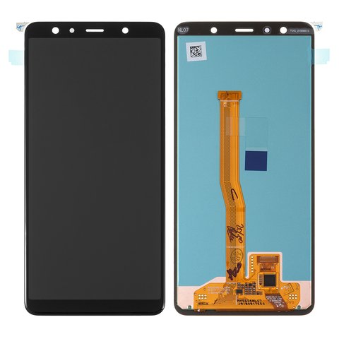 Дисплей для Samsung A750 Galaxy A7 2018 , чорний, без рамки, Original PRC , original glass