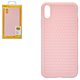 Чехол Baseus для iPhone XR, розовый, плетёный, #WIAPIPH61-BV04