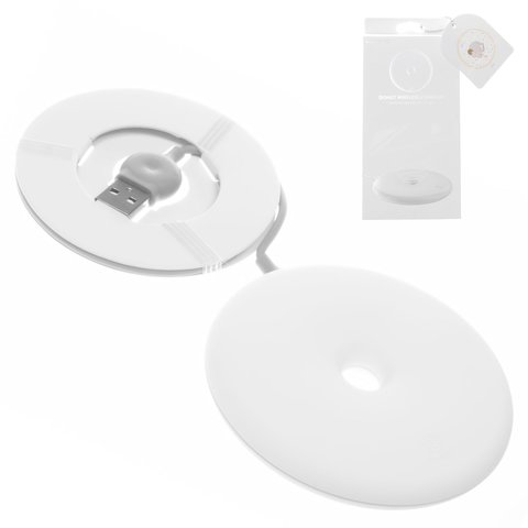 Беспроводное зарядное устройство Baseus BSWC 09, USB вход 5В 2A 9В 1.67A, белое, micro USB тип B, пластик, #WXTTQ 02