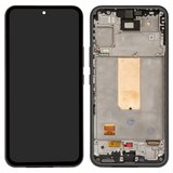 Дисплей для Samsung A546 Galaxy A54 5G, чорний, з рамкою, High Copy, original LCD size, (OLED)