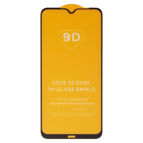 Захисне скло для Xiaomi Redmi Note 8, Redmi Note 8 2021 , сумісне з чохлом, Full Glue, без упаковки , чорний, шар клею нанесений по всій поверхні