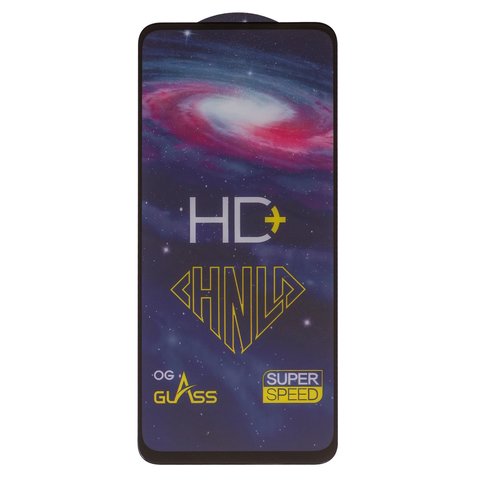 Захисне скло All Spares для Motorola Moto G32, Moto G73 XT2237, 0,33 мм 9H, сумісне з чохлом, Full Glue, чорний, шар клею нанесений по всій поверхні, HD+