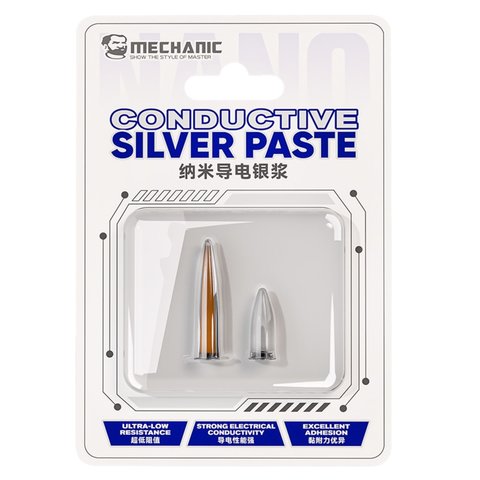 Токопроводящий лак Mechanic NANO20, silver conductive paint