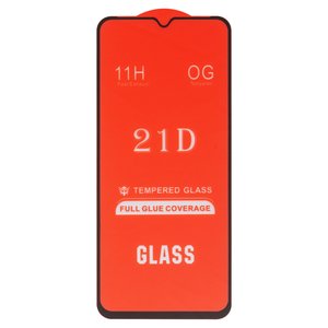 Защитное стекло для ZTE Blade A7S 2020 , совместимо с чехлом, Full Glue, без упаковки , черный
