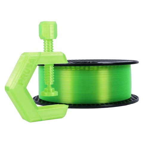 Філамент для 3D принтера PRUSA PETG Neon Green Transparent, 1 кг