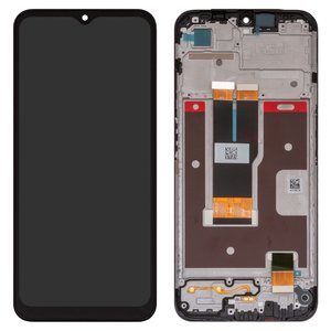 Дисплей для Realme C31, черный, с рамкой, High Copy, RMX3501, FPC MTF065H218 A3
