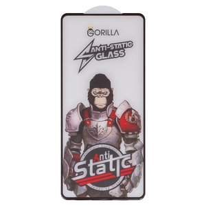 Захисне скло Gorilla для Samsung A515 Galaxy A51, A515F DS Galaxy A51, A525 Galaxy A52, A526 Galaxy A52 5G, A536 Galaxy A53 5G, сумісне з чохлом, Full Glue, Anti Static, чорний