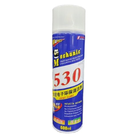 Очисник Mechanic 530 New, для чищення плат, 600 мл, біло синій, антистатичний