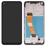 Дисплей для Samsung A115 Galaxy A11, M115 Galaxy M11, чорний, з рамкою, Сopy
