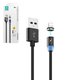USB кабель SkyDolphin S59L Magnetic, USB тип-A, Lightning, 100 см, 2,4 А, черный, магнитный