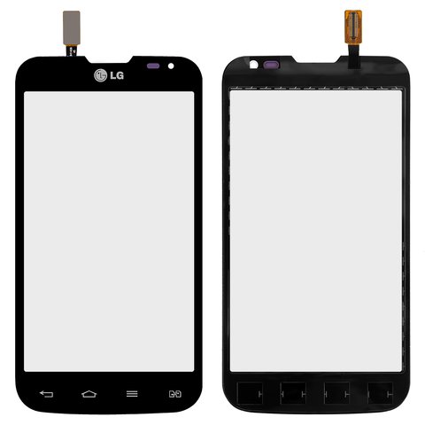 Touchscreen compatible with LG D325 Optimus L70 Dual SIM, black, 124*64mm  
