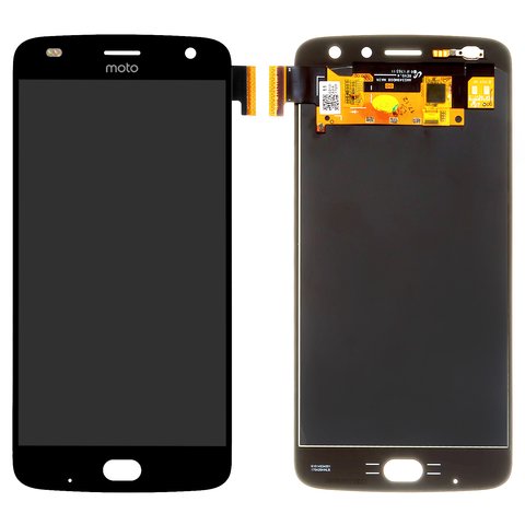 Pantalla LCD puede usarse con Motorola XT1710 Moto Z2 Play, negro, Original PRC 