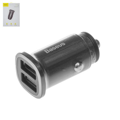 Car Charger Baseus BS C15Q, black, Quick Charge, 30 W, 2 outputs, 12 24 V  #CCALL DS01