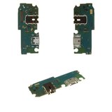 Шлейф для Samsung A022F Galaxy A02, коннектора наушников, коннектора зарядки, с микрофоном, с компонентами, Original (PRC), плата зарядки