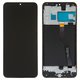 LCD compatible with Samsung A105FN/DS Galaxy A10, (black, with frame, original (change glass) )