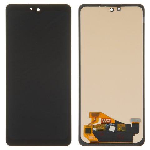 LCD compatible with Samsung A725 Galaxy A72, A726 Galaxy A72 5G, black, with wide edge, without frame, High Copy, OLED  