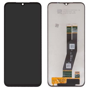 LCD compatible with Samsung A145 Galaxy A14, black, without frame, Original PRC , with black cable 