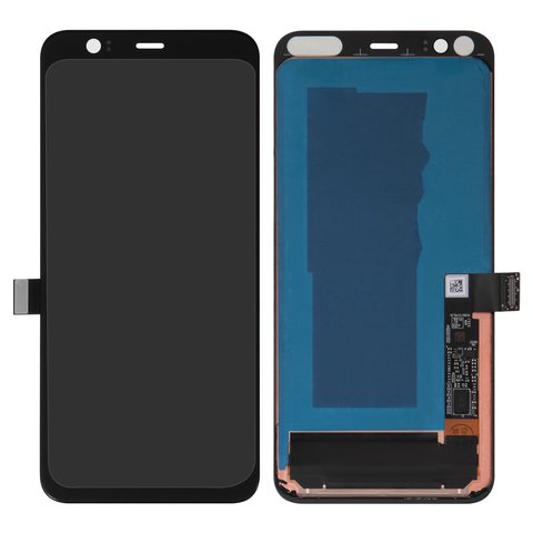 LCD compatible with Google Pixel 4, black, without frame, original change glass 