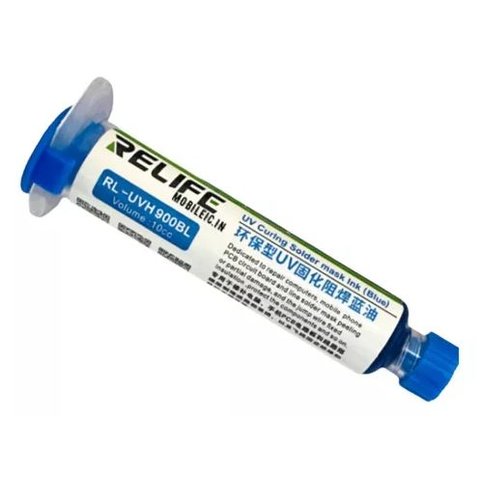 Máscara de soldadura RELIFE RL UVH900BL, azul, 10 ml, UV