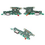 Flat Cable compatible with Huawei Honor 90 Lite, (charge connector, with components, Original (PRC), charging board)
