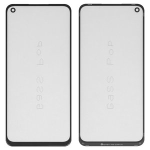 Housing Glass G+OCA PRO compatible with Oppo A52, A72, A92, with OCA film, black 