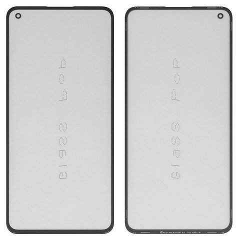 Housing Glass G+OCA PRO compatible with OnePlus 8T, with OCA film, black 