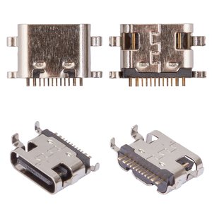 Charge Connector compatible with Blackview BV5900, BV6600, BV6600 Pro, BV6600E, BV6900, BV9100; Oukitel K10, K6, WP5000, 12 pin, USB type C, down pin 