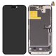 LCD compatible with iPhone 14 Pro Max, (black, with frame, HC, without error, (OLED), DD-OLED OEM soft, 120Hz, diagnosable)