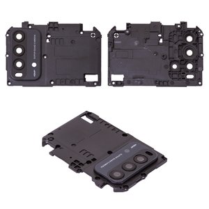 Стекло камеры для Xiaomi Redmi 9T, черное, с рамкой, carbon Gray, J19S, M2010J19SG, M2010J19SY