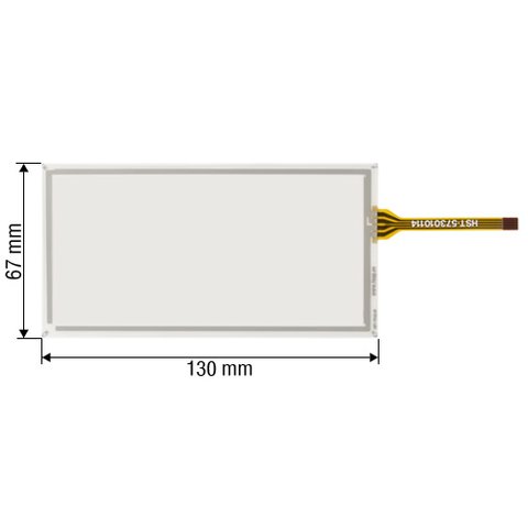 5,4" Resistive Touch Screen Panel for Mercedes-Benz W204 (C-Class)