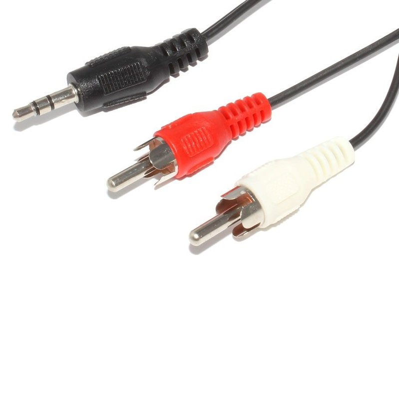 Cable audio jack 3.5 vers 2x RCA cagp222000bk15 - Ariiss