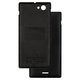 Housing Back Cover compatible with Sony ST26i Xperia J, (black)