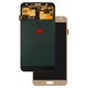 LCD compatible with Samsung J700 Galaxy J7, (golden, without frame, original (change glass) )