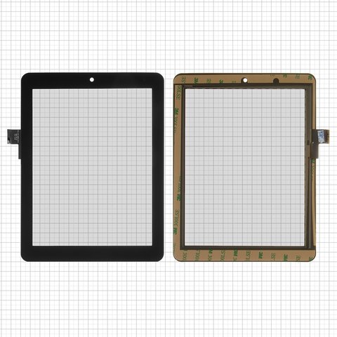 Touchscreen compatible with China Tablet PC 8"; Prestigio MultiPad 2 Prime Duo 8.0 PMP5780D , MultiPad 8.0 Pro Duo PMP5580C , black, 148 mm, 51 pin, 197 mm, capacitive, 8"  #FPC CTP 0800 014 A1 FPC CTP 0800 014 A2