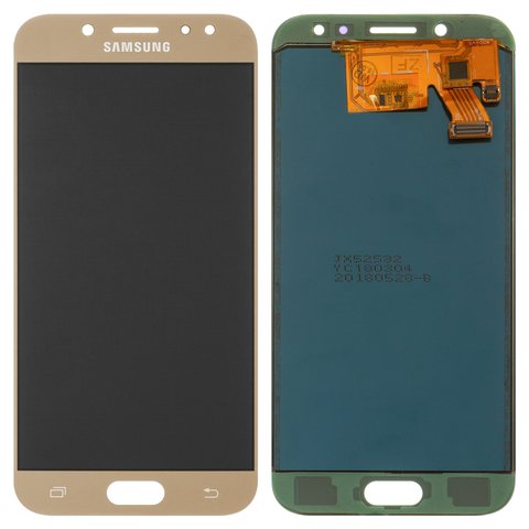 LCD compatible with Samsung J530 Galaxy J5 2017 , golden, without adjustment of light, without frame, Copy, TFT  