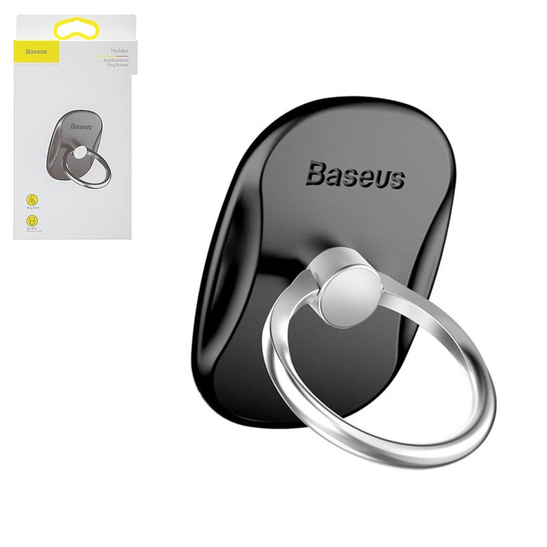Holder Baseus Multifunctional Ring Bracket, (ring, black) #SUMR-01 ...