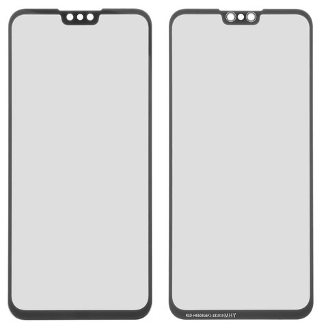 Housing Glass compatible with Huawei Y9 2019 , black 