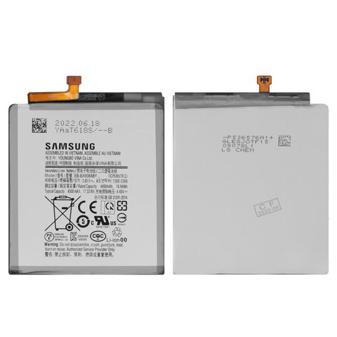 Battery EB BA908ABY compatible with Samsung A908F DS Galaxy A90 5G, Li ion, 3.85 V, 4500 mAh, Original PRC