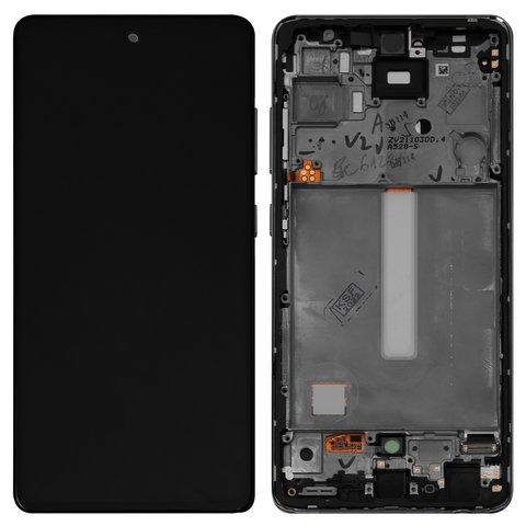 LCD compatible with Samsung A525 Galaxy A52, A526 Galaxy A52 5G, white, with frame, Original, service pack #GH82 25524D GH82 25526D GH82 25754D