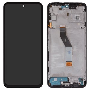 Дисплей для Xiaomi Poco M4 Pro 5G, Redmi Note 11 5G, Redmi Note 11S 5G, Redmi Note 11T 5G, черный, с рамкой, Original PRC 
