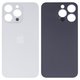 Housing Back Cover compatible with iPhone 15 Pro Max, (white, no need to remove the camera glass, HC, big hole)