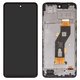 LCD compatible with Infinix Hot 40i (X6528B), (black, with frame, High Copy, FPC6615-1)