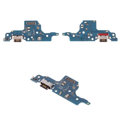 Flat Cable compatible with Motorola Moto E15, Moto G05, Moto G15, Moto G15 Power, charge connector, with components, High Copy, charging board 