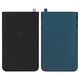 Housing Back Cover compatible with Google Pixel 8, (black, lower part, obsidian)