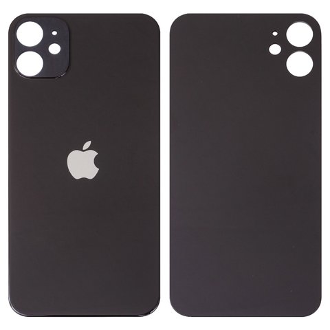 Housing Back Cover compatible with iPhone 11, black, no need to remove the camera glass, Original PRC , big hole 
