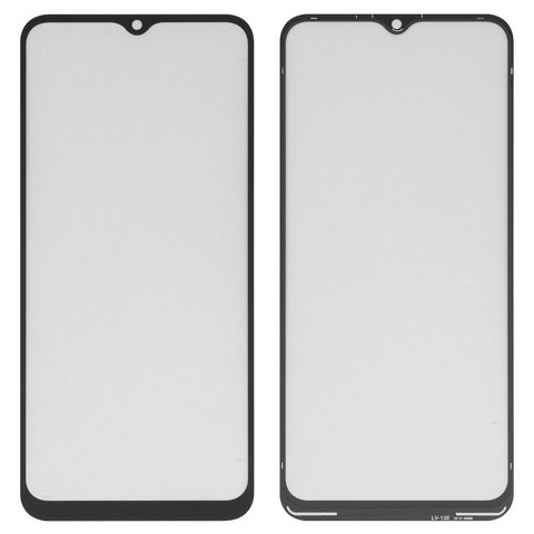Housing Glass G+OCA PRO compatible with Motorola Moto E13 XT2345, with OCA film, black 