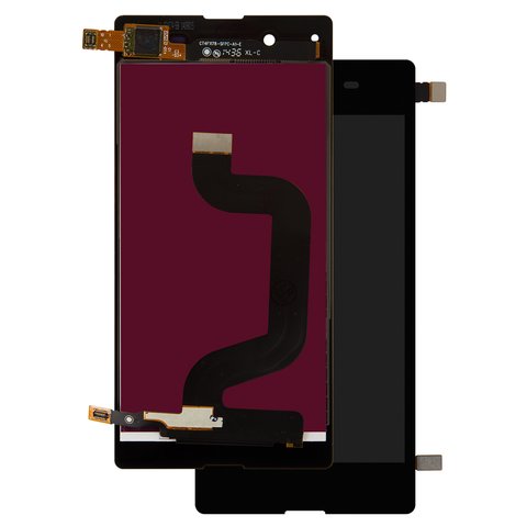 Pantalla LCD puede usarse con Sony D2202 Xperia E3, D2203 Xperia E3, D2206 Xperia E3, negro, High Copy