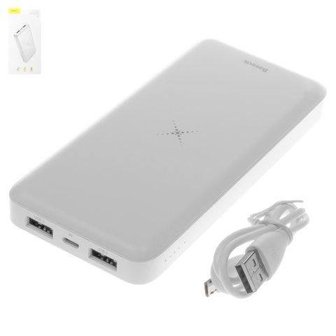 Power bank Baseus M36, 10000 mAh, salidas 5 V, micro USB tipo-B entrada ...