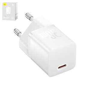 Adaptador de red Baseus GaN5, 30 W, Quick Charge, blanco, 1 puerto, #CCGN070502