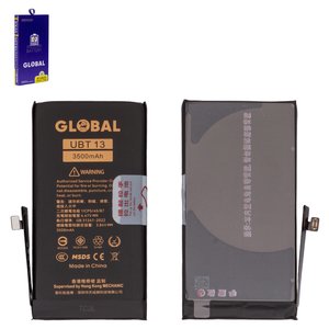 Batería Mechanic puede usarse con Apple iPhone 13, Li Polymer, 3.84 V, 3500 mAh, mayor capacidad, original IC